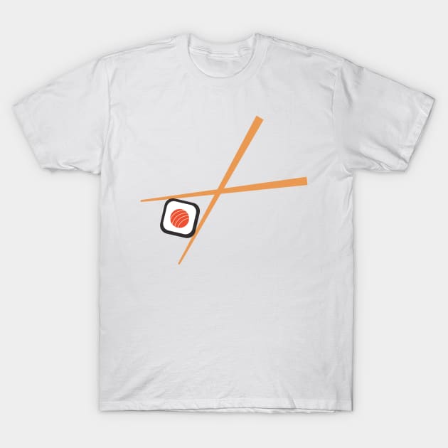 Chopstick Sushi Roll T-Shirt by SWON Design